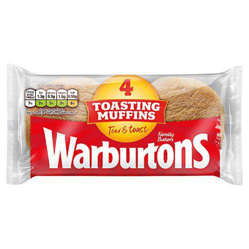 Warburtons 4 Toasting Muffins