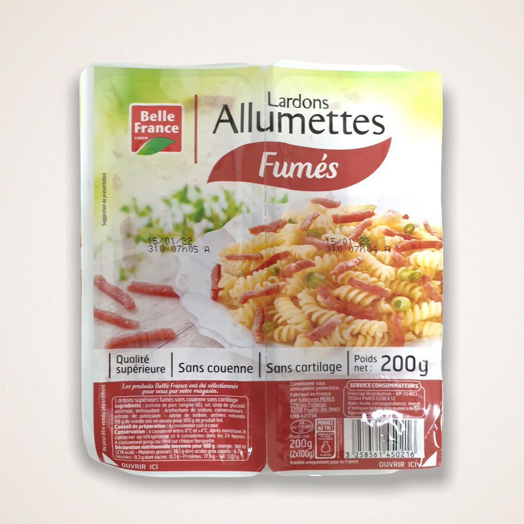 Lardons allumettes fumés