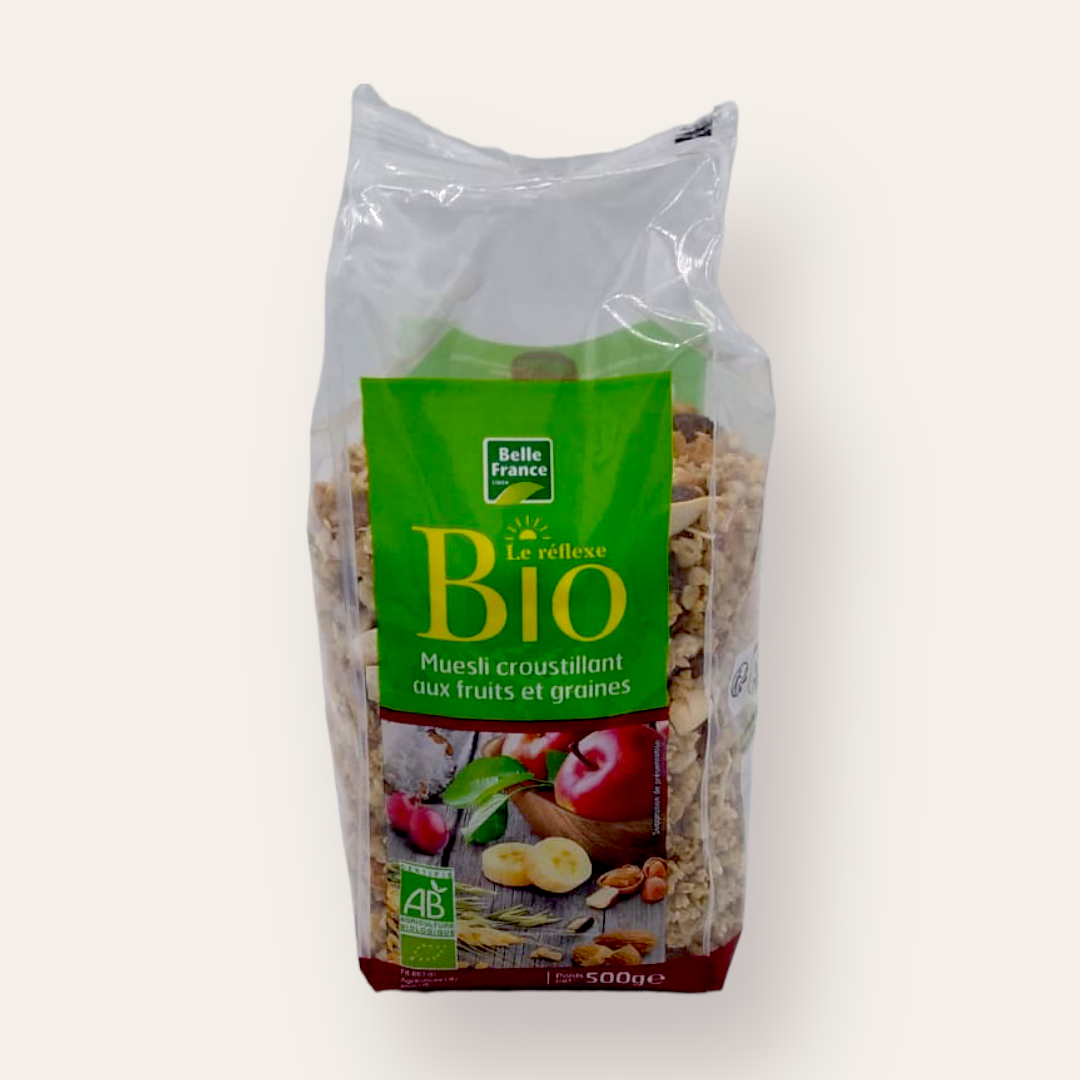 Muesli croustillant aux fruits et graines