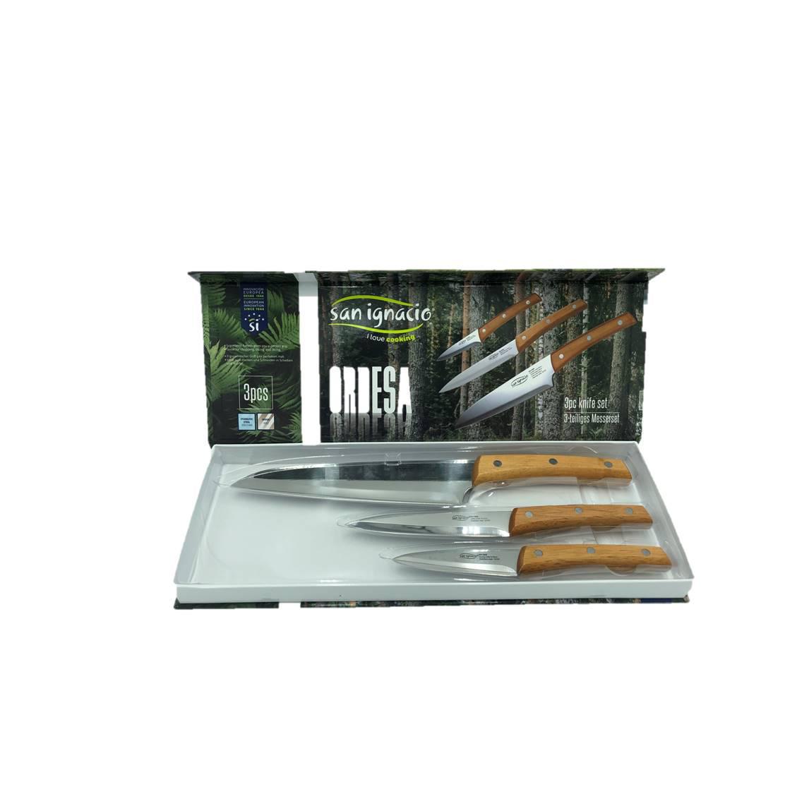 🔪 Cuchillos de cocina Acero Inox Mango Madera