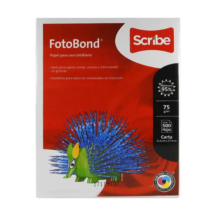 Hojas blancas Scribe FotoBond Carta 500hojas