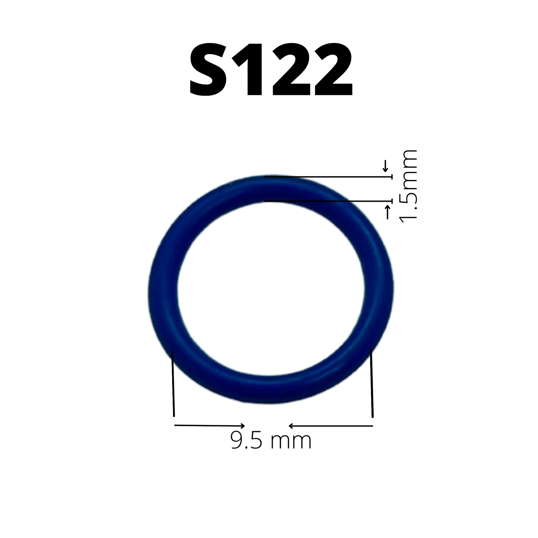 S122 ORING INFERIOR INYECTOR NISSAN TSURU 3ra GENERACION MATERIAL VITON