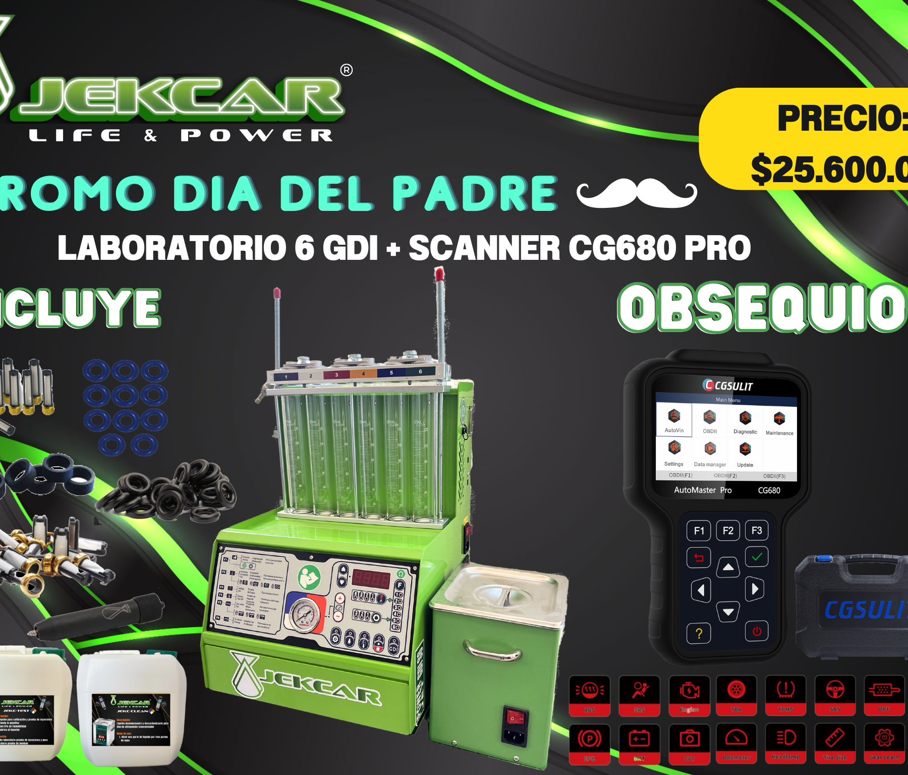 Laboratorio 6cil GDI + Scanner CG680 PRO