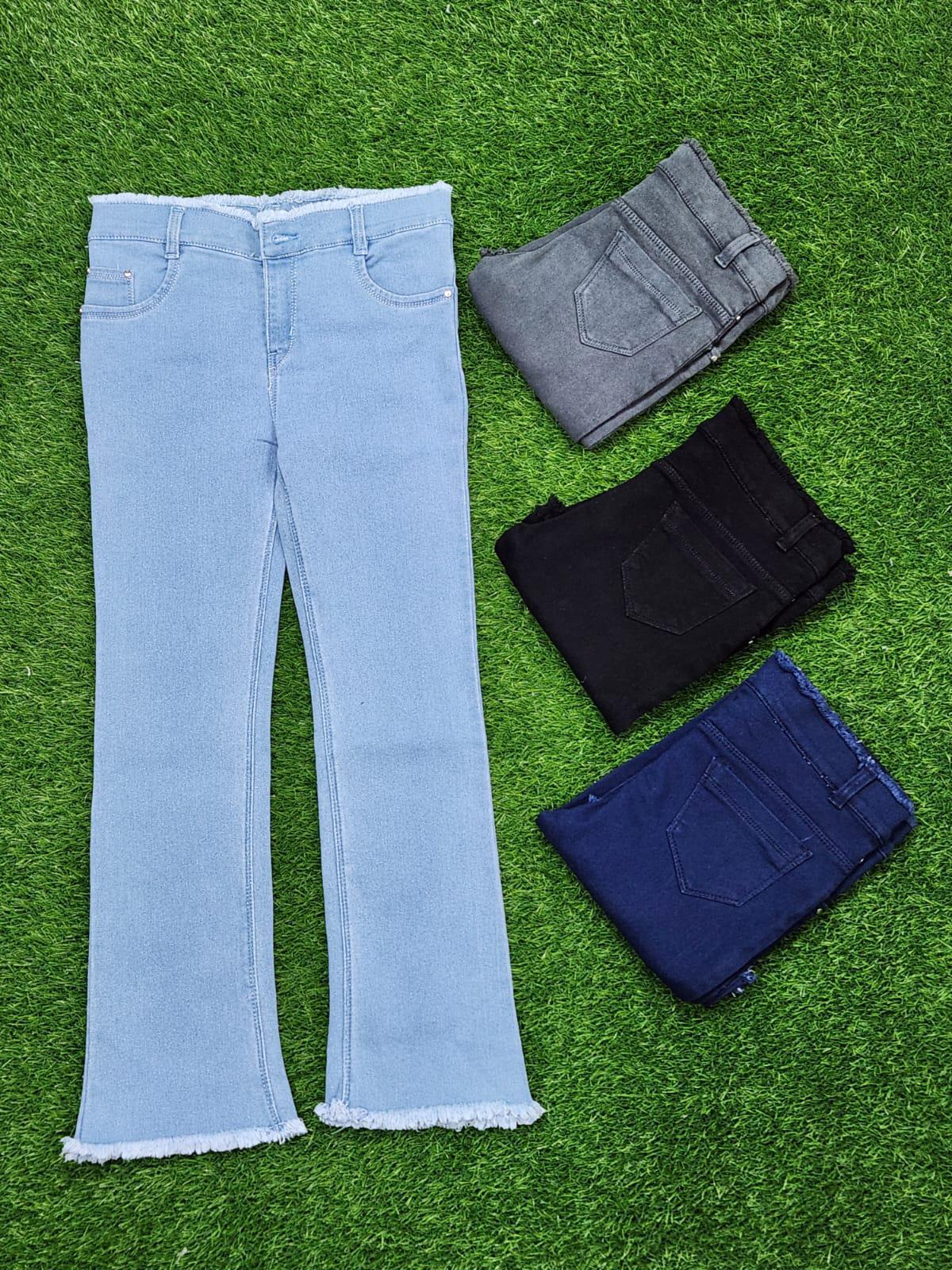 Knitting Denim Fabric Bottom Plain Jeans knitting-denim-fabric-bottom-plain-jeans