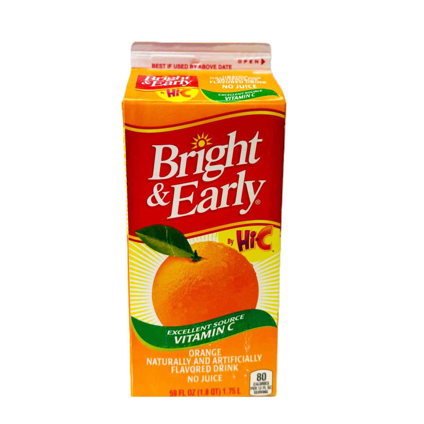 BRIGHT & EARLY VITAMIN C ORANGE JUICE