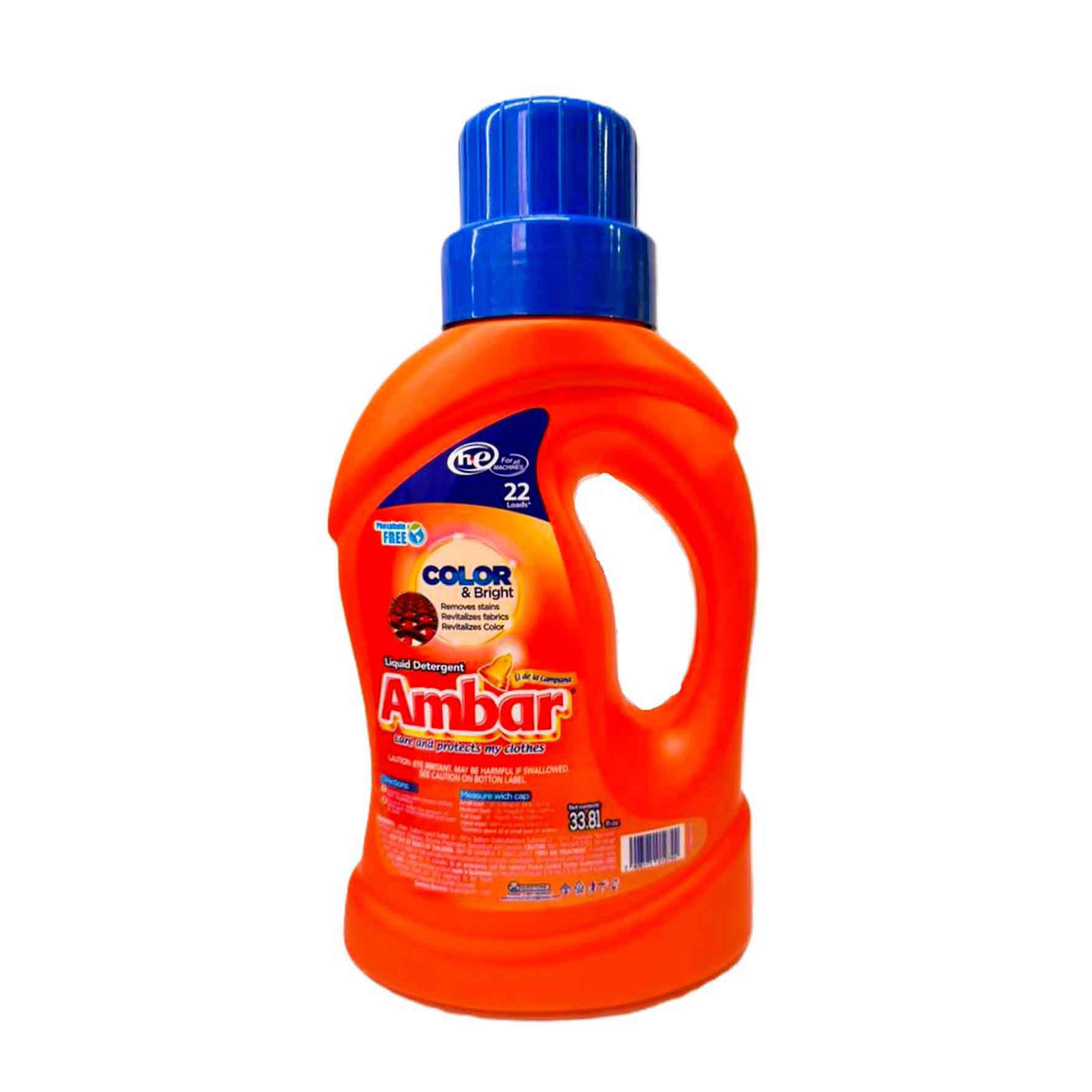 AMBAR COLOR AND BRING LIQUID DETERGENT 22 LOADS