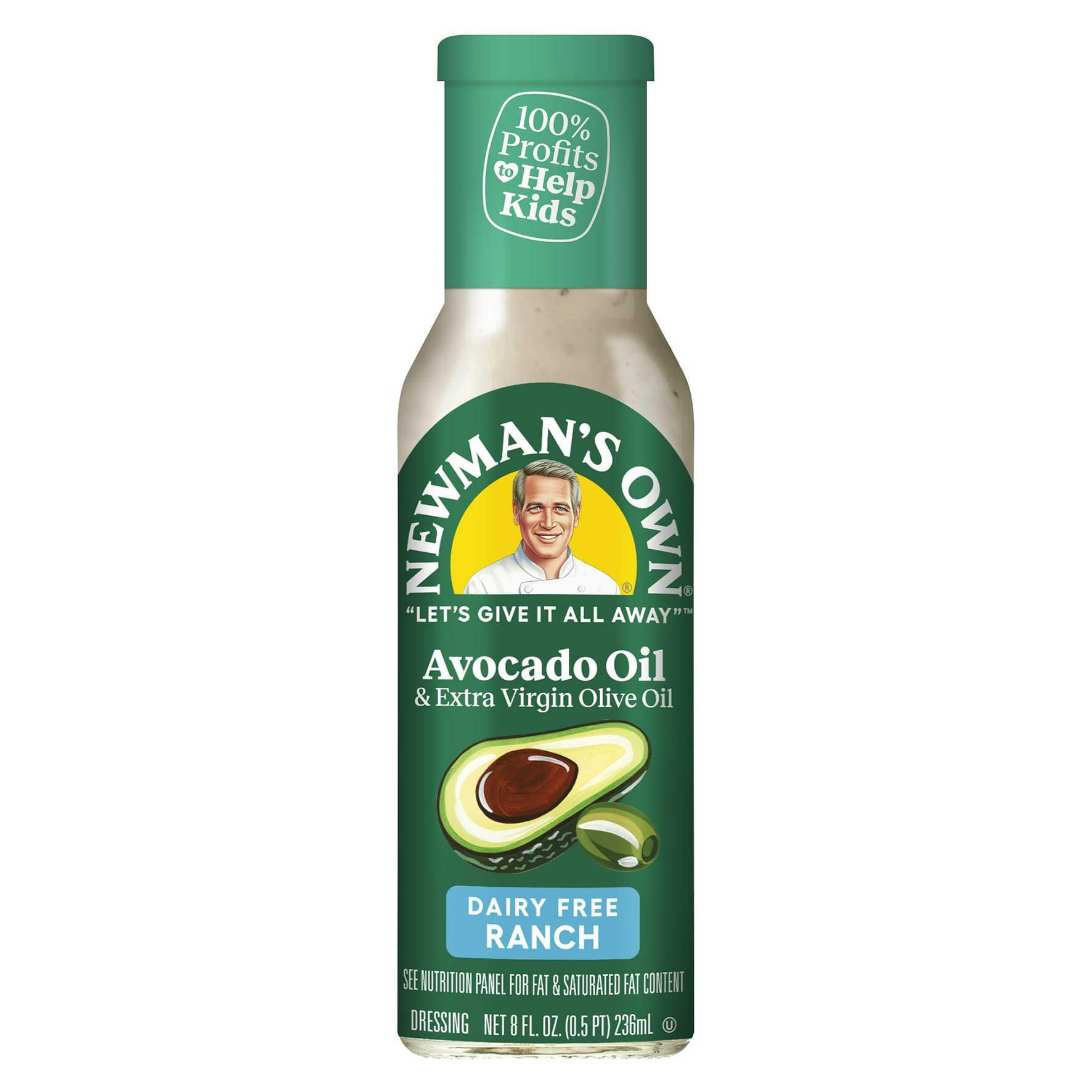 Newman Ranch Newman's Own Avocado Oil & Evoo Dairy Free Ranch Dressing 8 fl oz