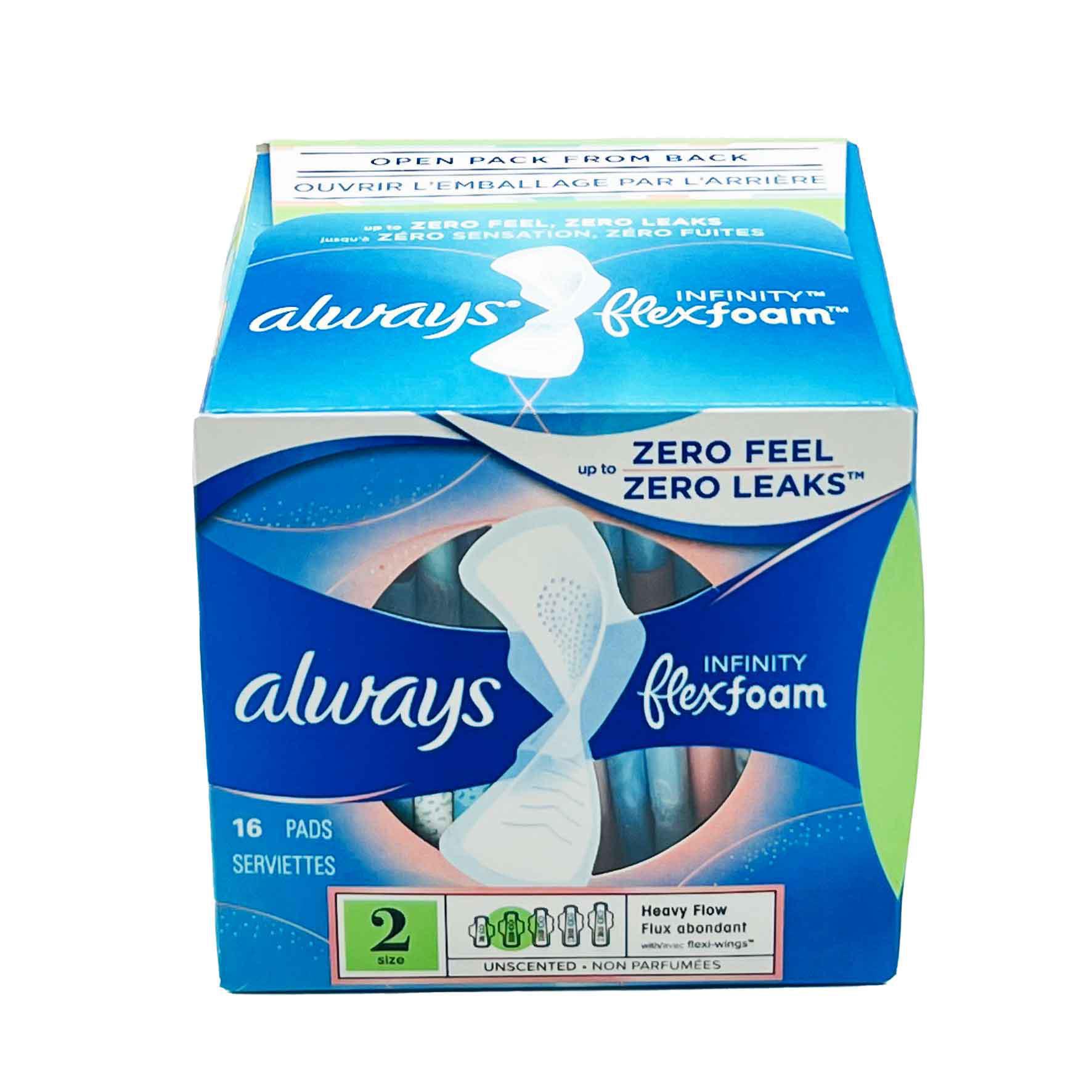 Always Infinity with FlexFoam Pads with Flexi-Wings 16 Count