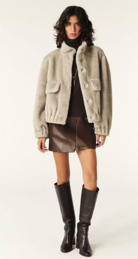 Blouson fausse fourrure Paros Ba sh