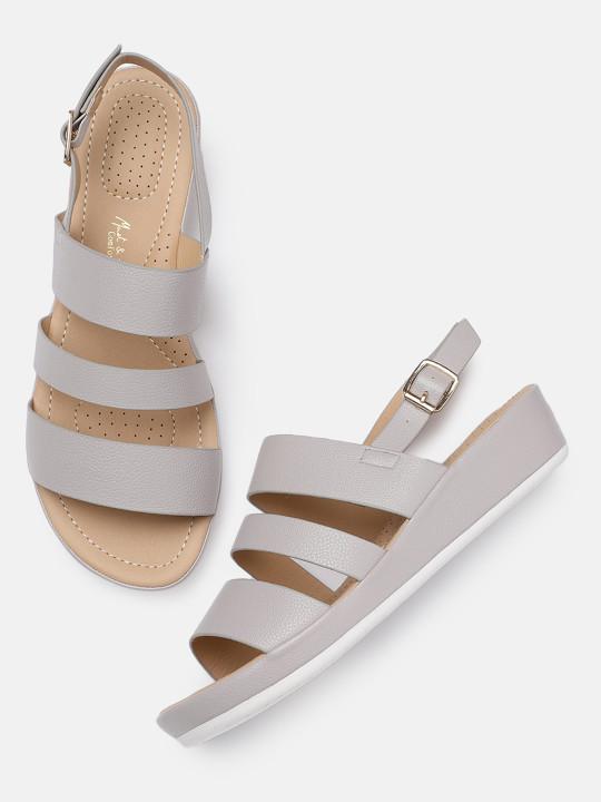 Mast and harbour open toe flats sale