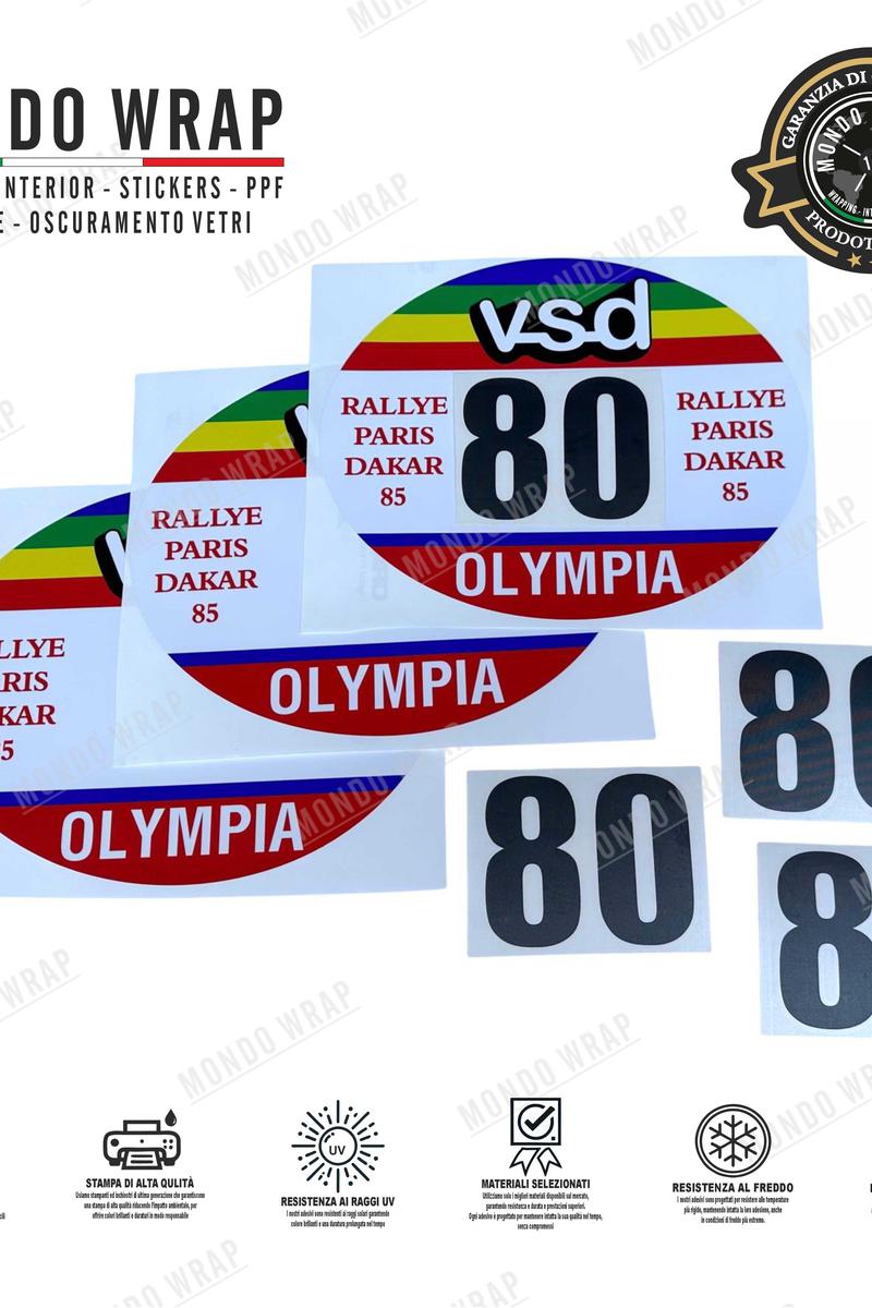 Adesivi Numeri Gara: scegli tra tantissimi stickers Adesivi Numeri Gara: scegli tra tantissimi stickers