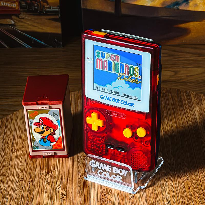 Game Boy Color custom édition Super Mario écran IPS