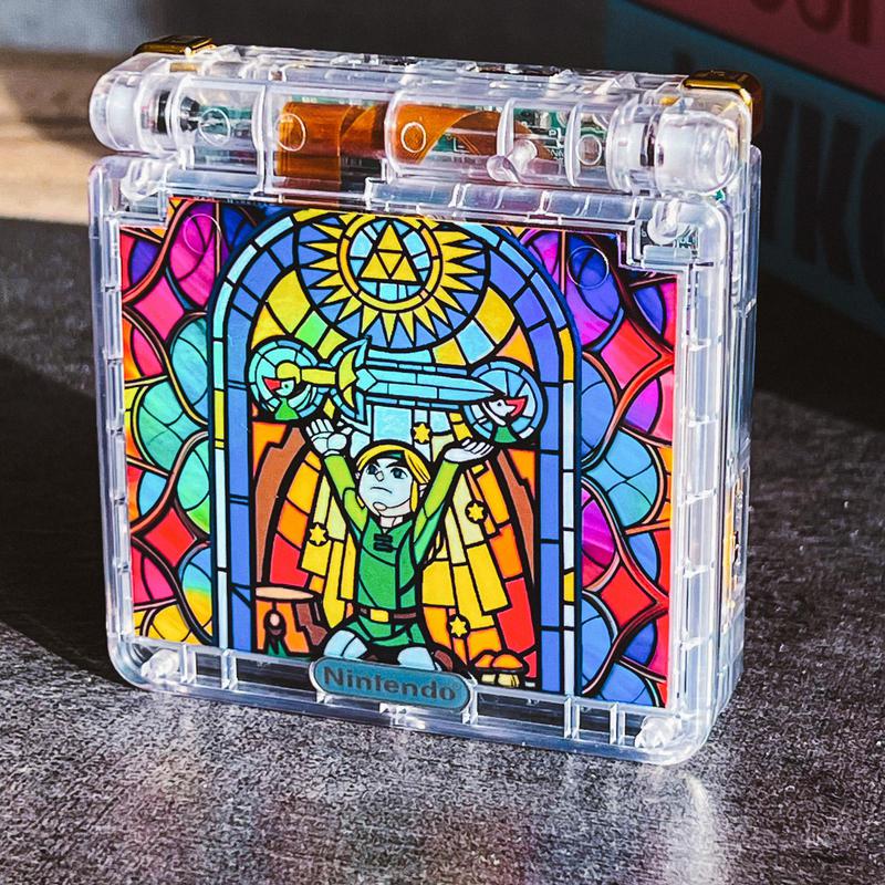 Game Boy Advance SP custom édition Zelda Hero of Time